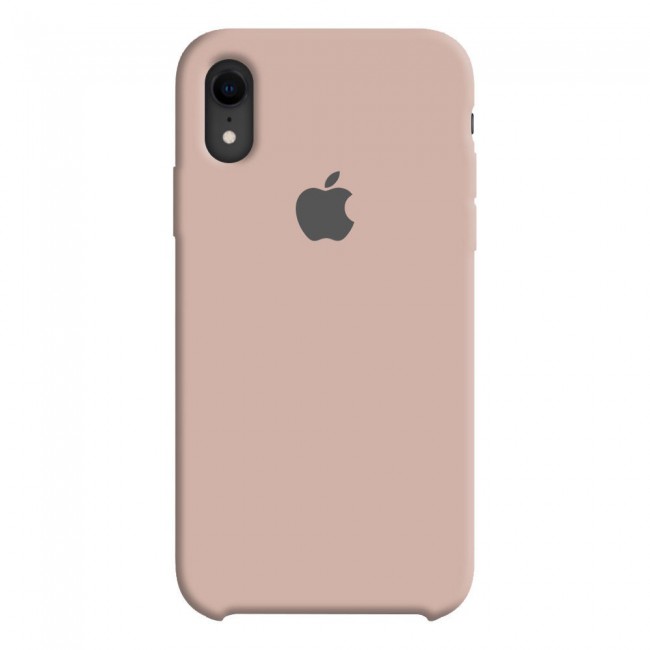 Apple iPhone XR Silicone Case Cover - Pink Sand
