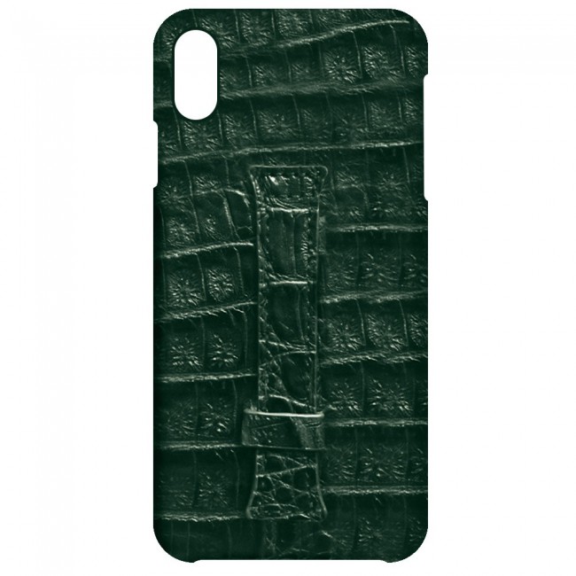 Apple iPhone XS Max Leather Case Cover - Green