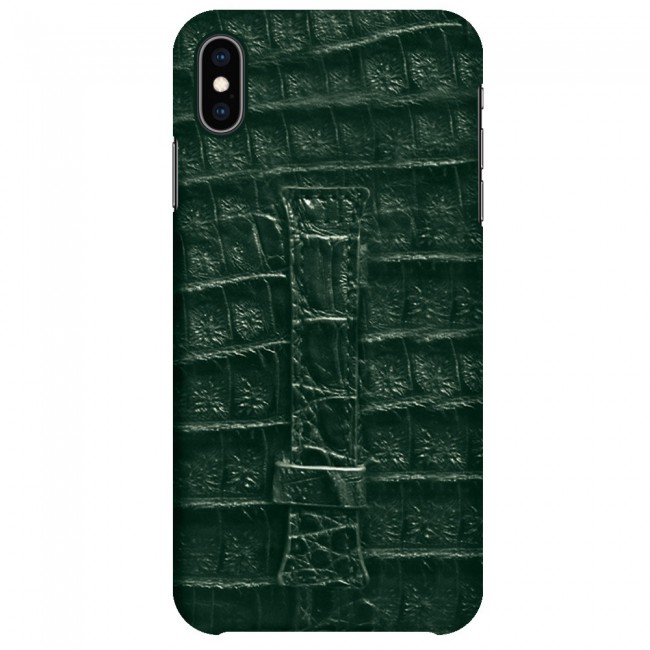 Apple iPhone XS Max Leather Case Cover - Green