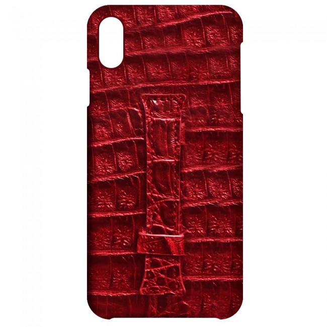 Apple iPhone XS Max Leather Case Cover - Maroon
