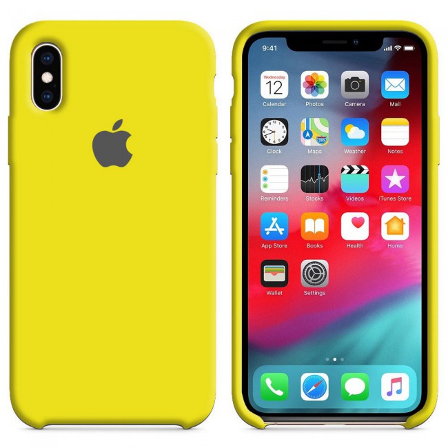 Apple iPhone XS Max Silicone Case Cover - Yellow