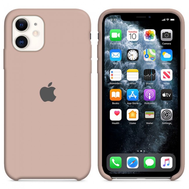 Margoun  Silicone Case Cover for Apple iphone 11 - Pink Sand