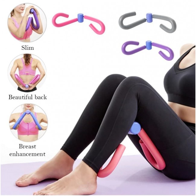 Leg Exercise Leg Thigh Butt Arm Toner and Trimmer Home Fitness - Grey