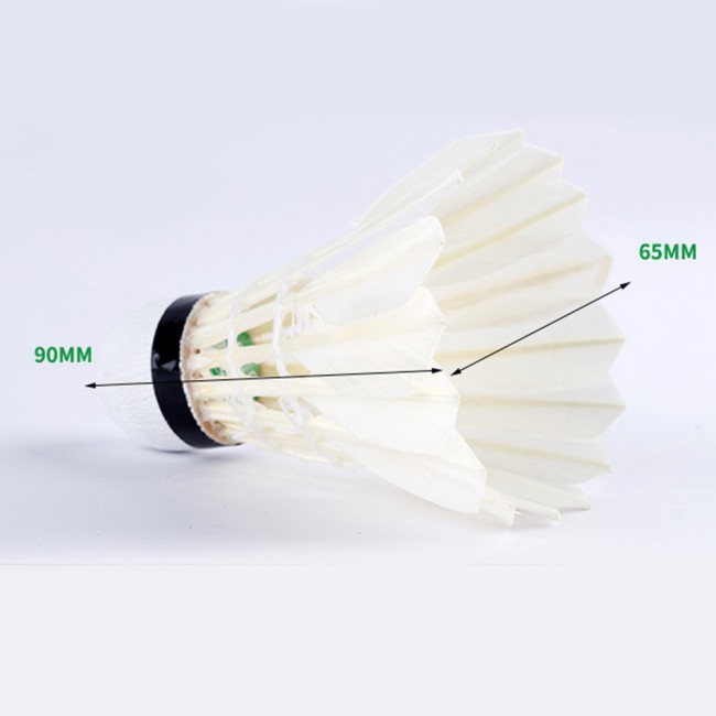 Premium Feather Shuttlecock Badminton Ball 12pcs