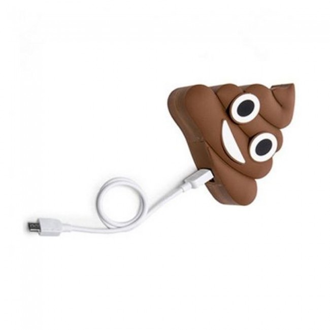 Funny poop Cartoon Power Bank Portable Power Supplier External Battery for Smart Phones