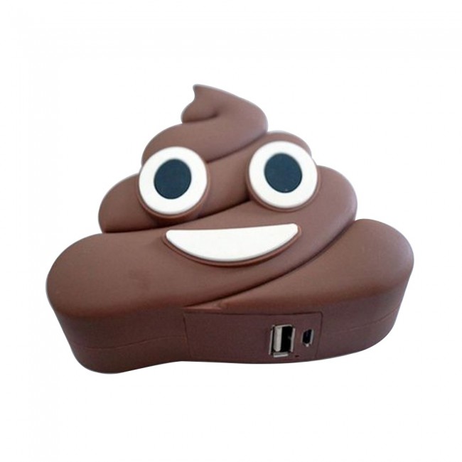 Funny poop Cartoon Power Bank Portable Power Supplier External Battery for Smart Phones