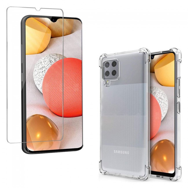 Samsung Galaxy A42 5G Gorilla Cover with Tempered Screen Protector - Clear