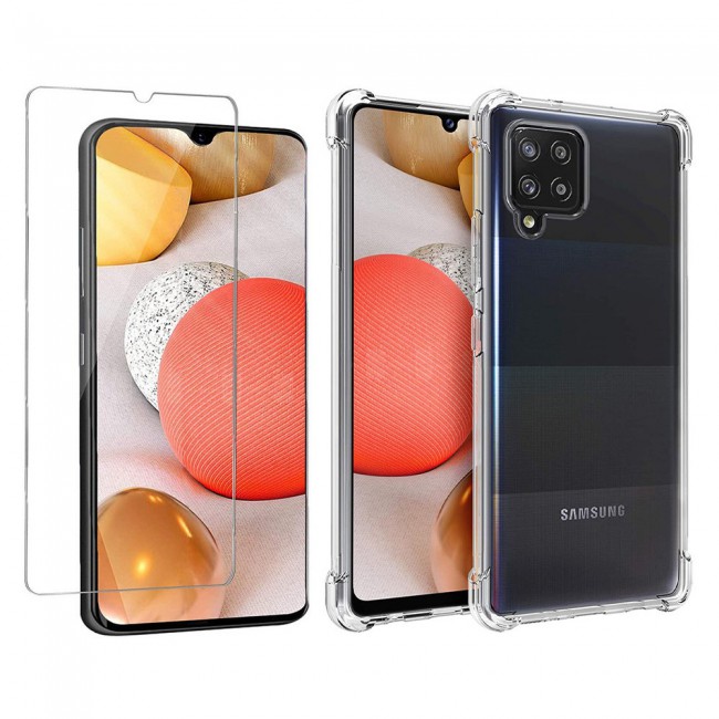 Samsung Galaxy A42 5G Gorilla Cover with Tempered Screen Protector - Clear