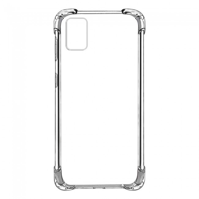 Galaxy M31s Soft Clear TPU Case Cover Gorilla with 3D Tempered Glass Screen Protector