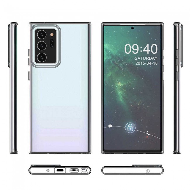 Samsung Galaxy Note 20 Ultra - Clear TPU Cover with 3D Tempered Screen Protector