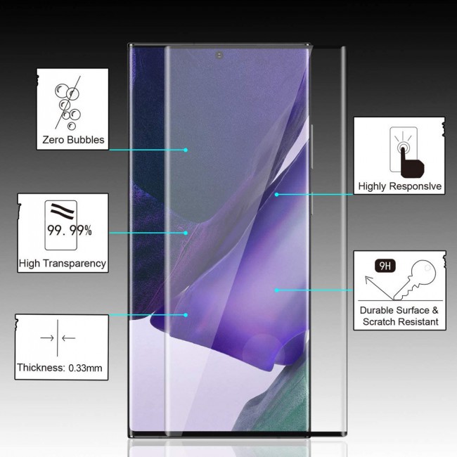 Samsung Galaxy Note 20 Ultra - Clear TPU Cover with 3D Tempered Screen Protector