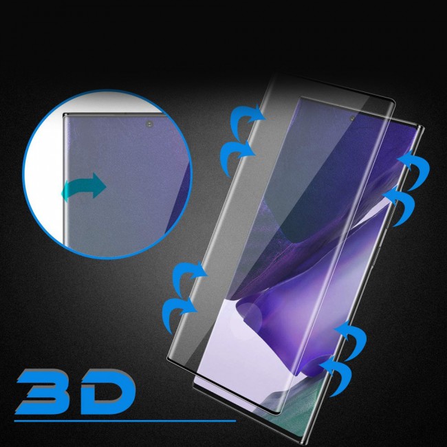 Samsung Galaxy Note 20 Ultra - Clear TPU Cover with 3D Tempered Screen Protector