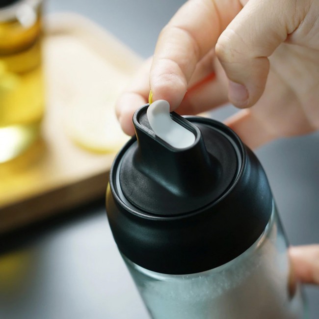 3 Pieces Glass Spice and Condiment Storage Jar with Spoon 300ml