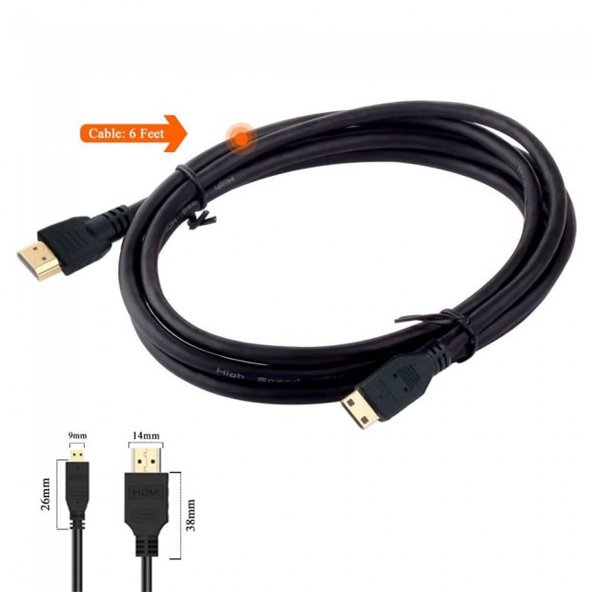 HDMI male to Micro HDMI male cable 1.5m