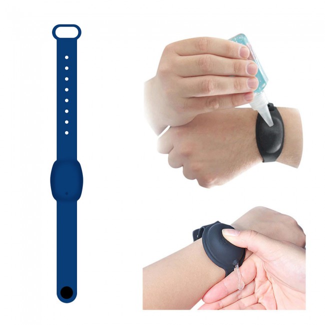 Hand Sanitizer Dispenser Wristband - Blue