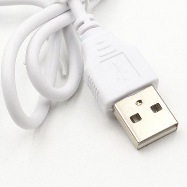 High Speed 4 Port USB 2.0 Mini Cable Hub White Man
