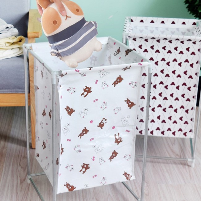 Laundry Hamper Cartoon Teddy Print