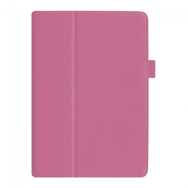 Two-Fold Leather Stand Cover with Screen Protector for Huawei Matepad T10s 10.1-inch - Pink