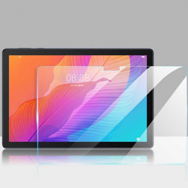 Two-Fold Leather Stand Cover with Screen Protector for Huawei Matepad T10s 10.1-inch - Pink