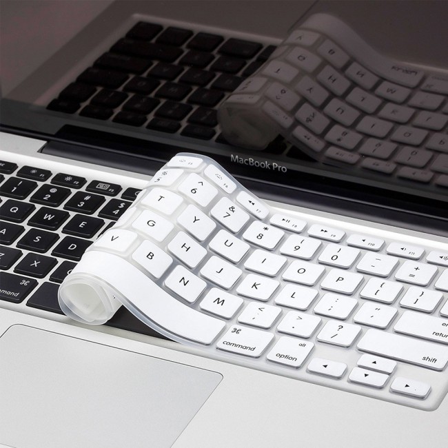 2Pack MacBook Air 13-inch A1396 A1466 A1369 Protective Hard Case with Premium Keyboard Cover - White