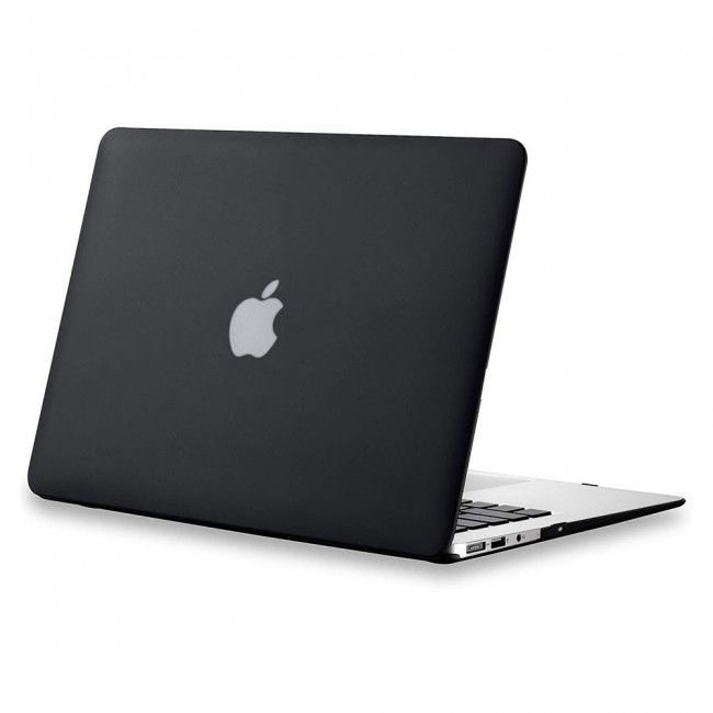 2Pack MacBook Air 13-inch A1396 A1466 A1369 Protective Hard Case with Premium Keyboard Cover - Black