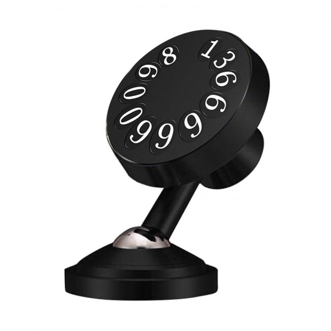 Margoun Magnetic Car Mount Phone Holder with Parking Number Display for Apple iphone XS / XS MAX / XR in ( Black , Red )