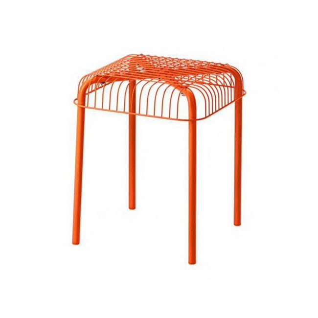 Metal Stack Stools Pack of 4 in Orange (UFE)