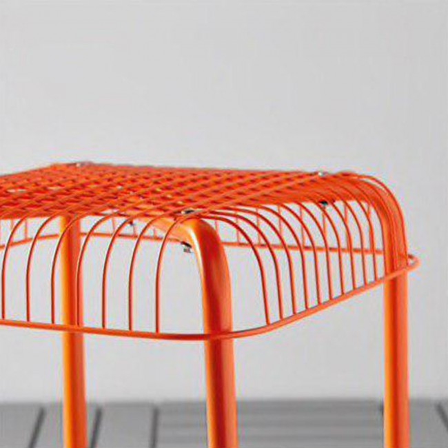 Metal Stack Stools Pack of 4 in Orange (UFE)