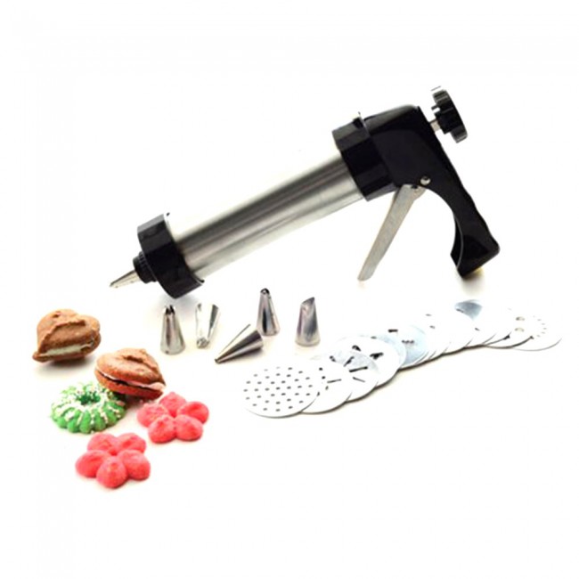 Norpro Cookie Press and Icing Set with 13 Patterns and 8 Icing Tips