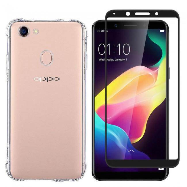Oppo A73 F5 - Clear Gorilla Cover with 3D Tempered Screen Protector