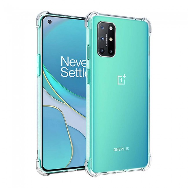 Oneplus 8T Soft Clear TPU Case Cover Gorilla with 3D Tempered Screen Protector