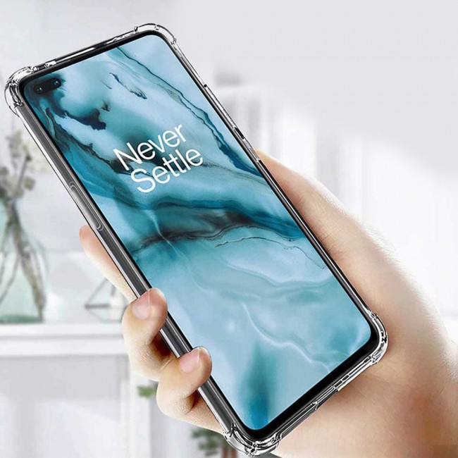 Oneplus Nord Soft Clear TPU Case Cover Gorilla with 2Pack 3D Tempered Screen Protector