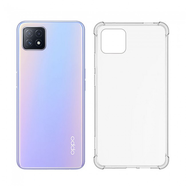 Oppo A72 5G TPU Gorilla Clear Case Cover with 3D Tempered Screen Protector