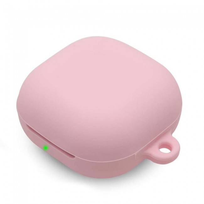 Protective Silicone Case with Carabiner for Galaxy Buds Live - Pink