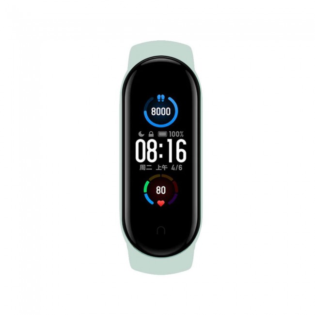 Xiaomi Mi Band 5 and Mi Band 6 Replacement Silicone Band - Light Green