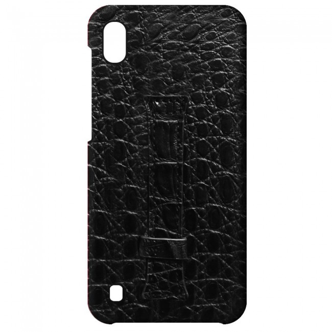 Samsung Galaxy A10 Leather Case Cover - Black