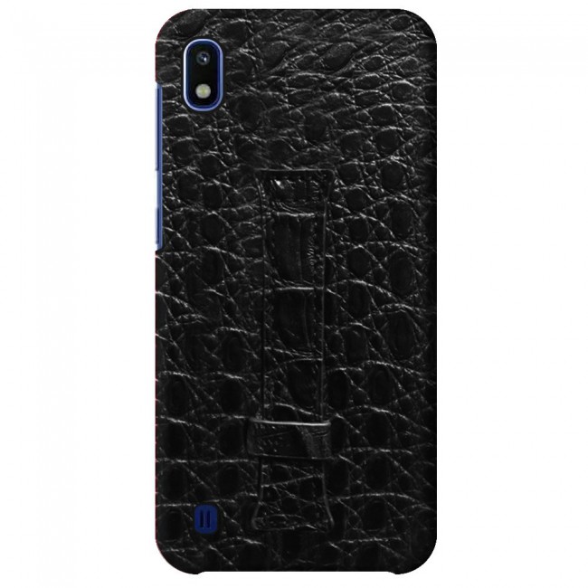 Samsung Galaxy A10 Leather Case Cover - Black
