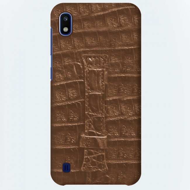 Samsung Galaxy A10 Leather Case Cover - Brown