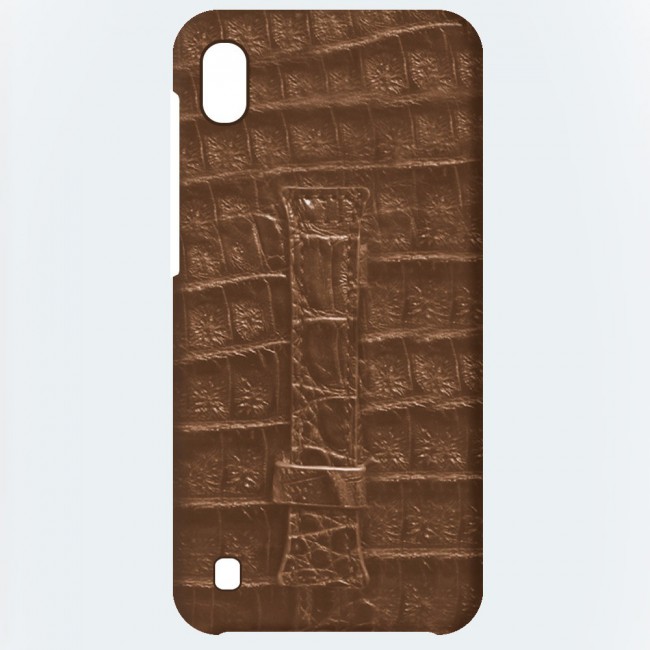 Samsung Galaxy A10 Leather Case Cover - Brown