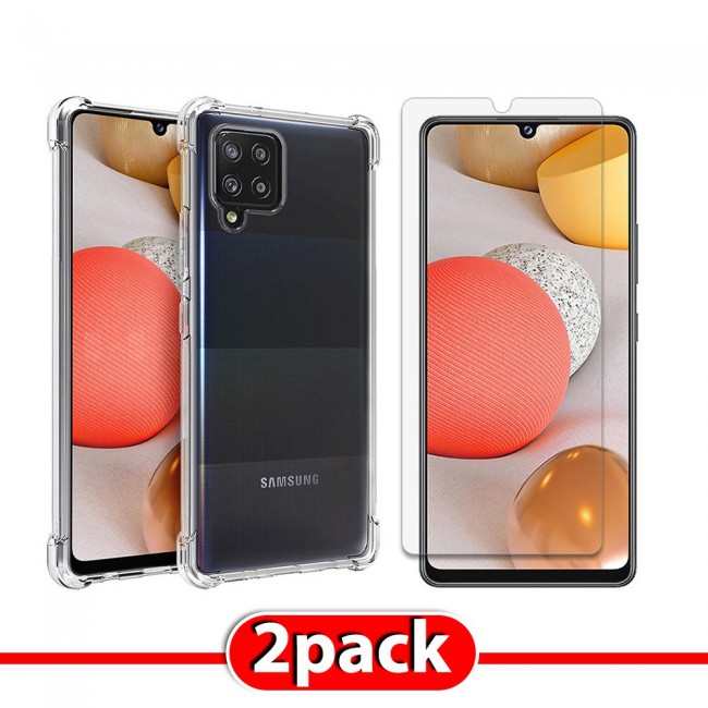 Samsung Galaxy A12 5G Gorilla Cover with Tempered Screen Protector - Clear