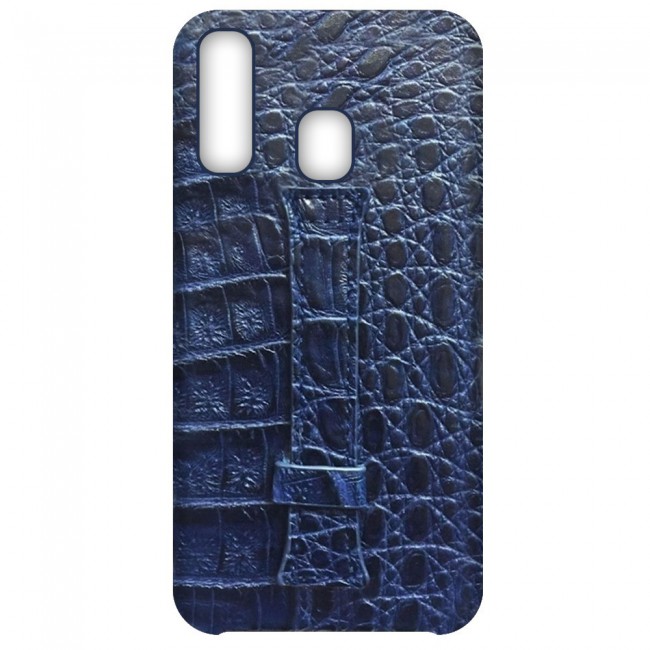 Samsung Galaxy A40 Leather Case Cover - Blue