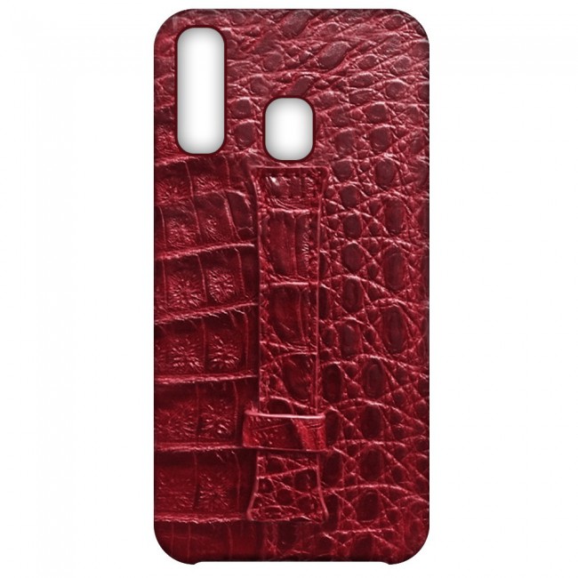 Samsung Galaxy A40 Leather Case Cover - Maroon