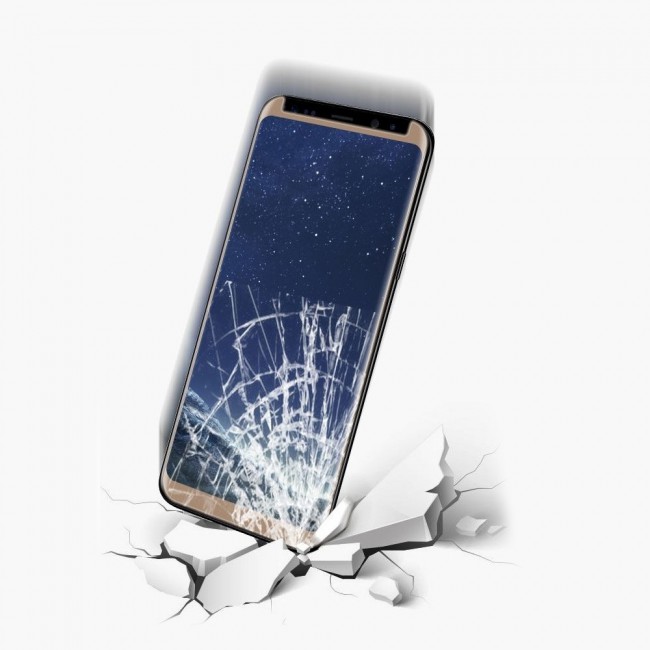 Samsung Galaxy Note 8 3D Tempered Curved Glass Screen Protector Ultimate by Margoun - Gold Edge