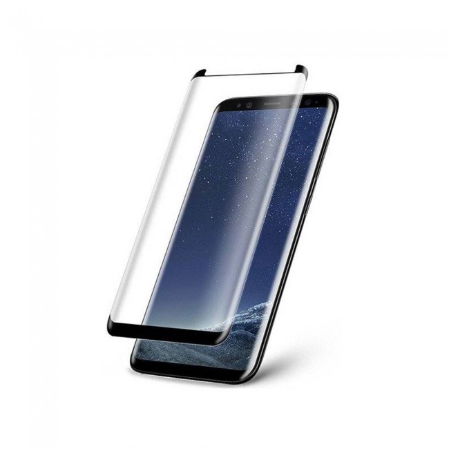 Samsung Galaxy S8 2Pack 3D Tempered Curved Glass Screen Protector - Black Edge