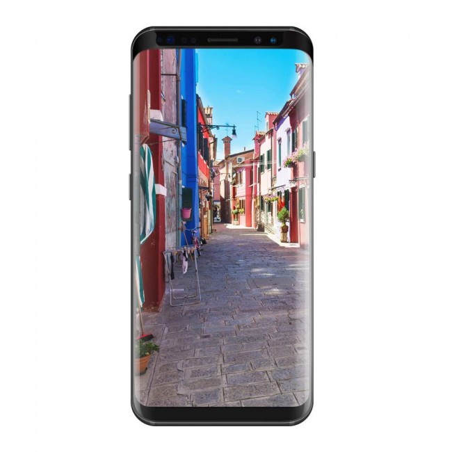 Samsung Galaxy S8 3D Tempered Curved Glass Screen Protector - Black Edge
