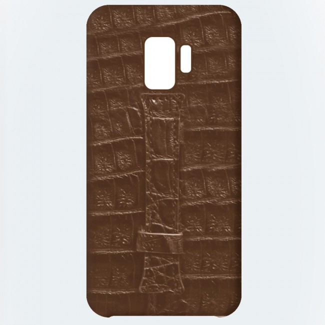 Samsung Galaxy S9 Leather Case Cover - Brown