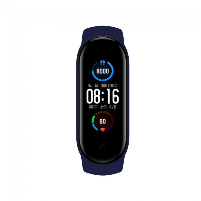 Xiaomi Mi Band 5 and Mi Band 6 Replacement Silicone Band - Dark Blue