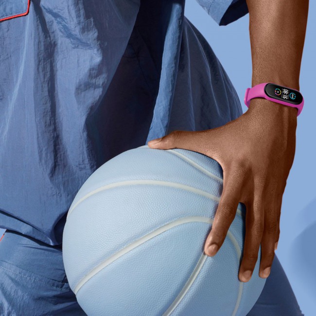 Xiaomi Mi Band 5 and Mi Band 6 Replacement Silicone Band - Hot Pink