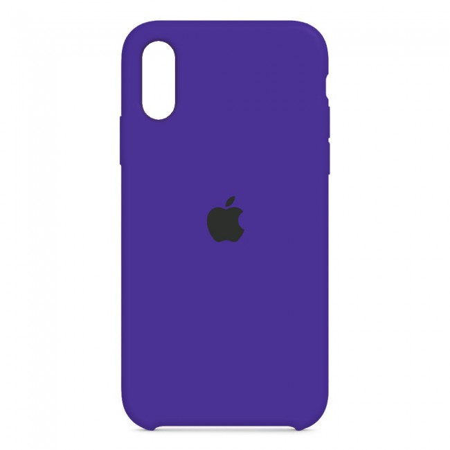 Apple iPhone XS Max Silicone Case Cover - Purple