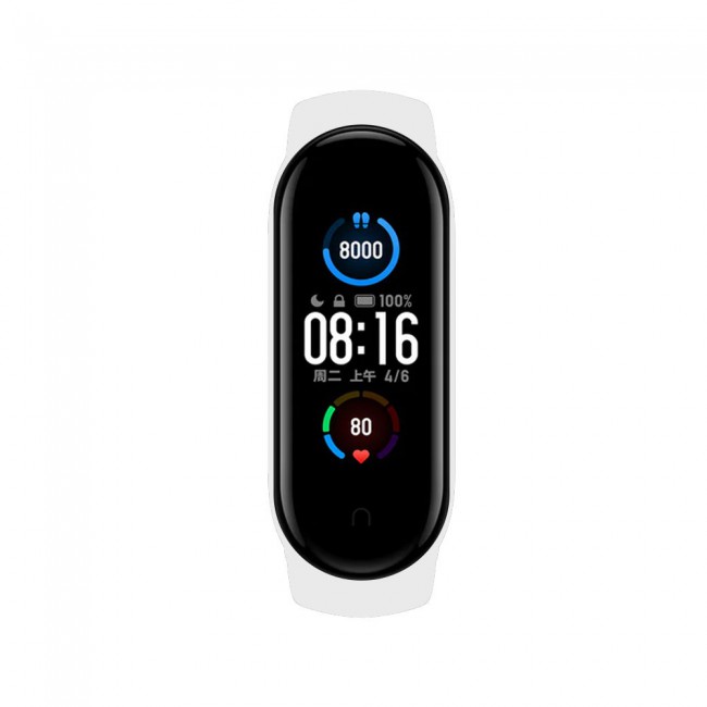 Xiaomi Mi Band 5 and Mi Band 6 Replacement Silicone Band - White